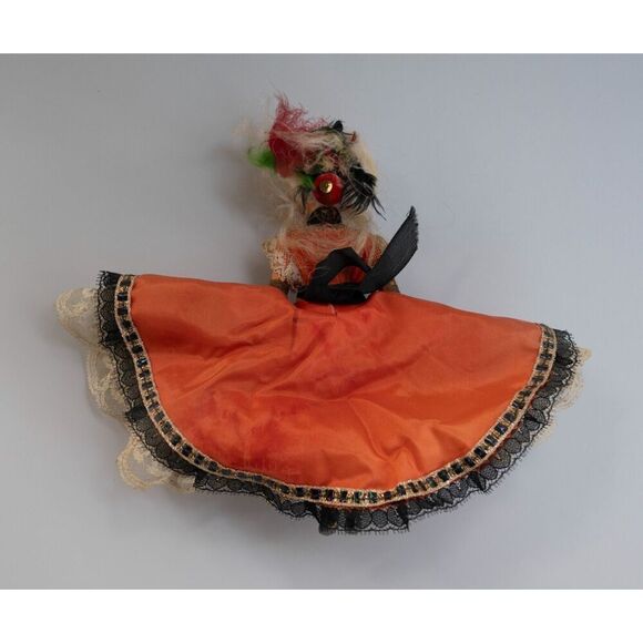 Vintage French Cabaret Can Can Or Flamenco Dancer Doll 1940s 1950s 1960s - Picture 8 of 9
